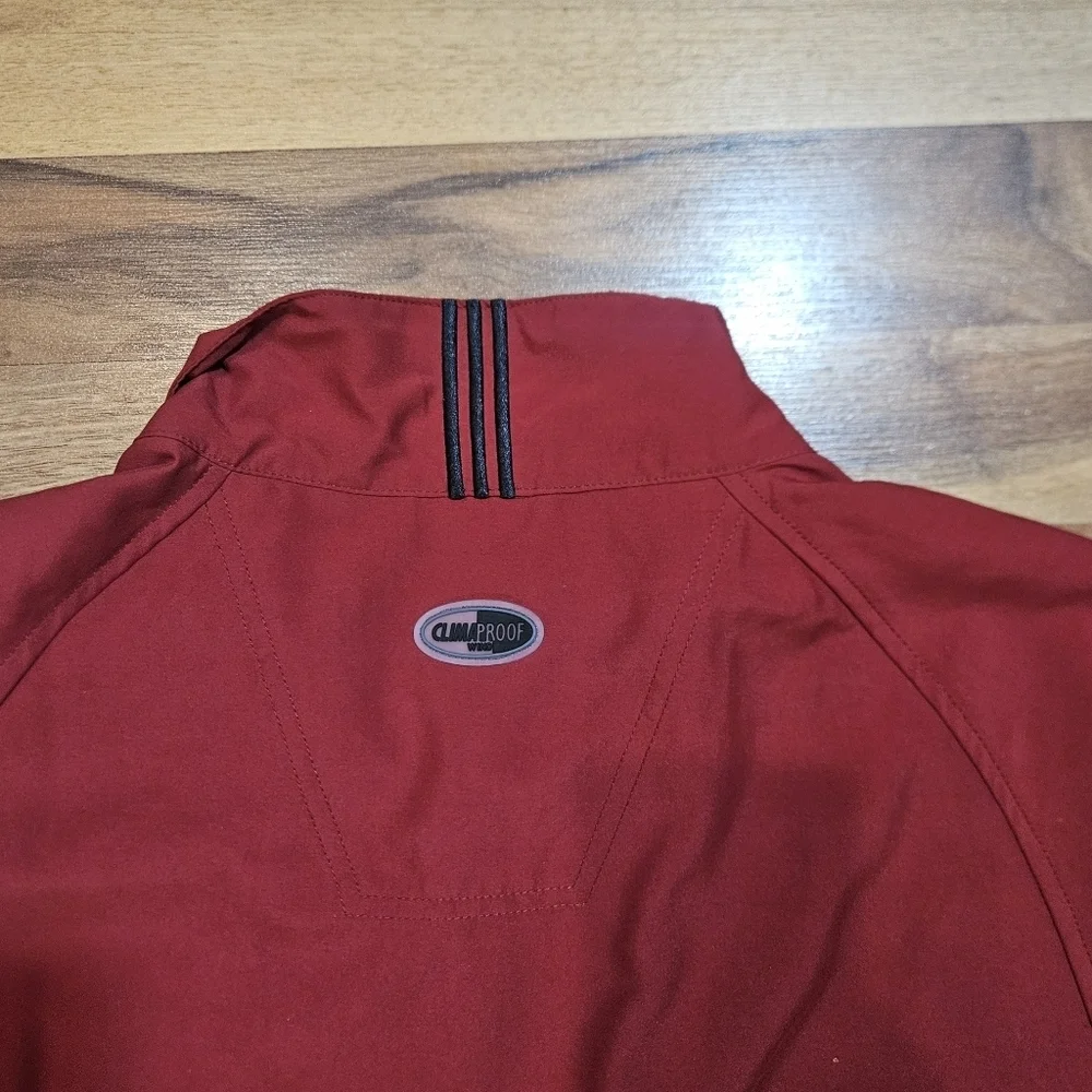 Adidas Climacool Performance Red Pullover Short Sleeve Large